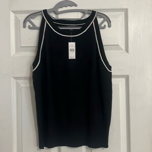 NWT black knit top